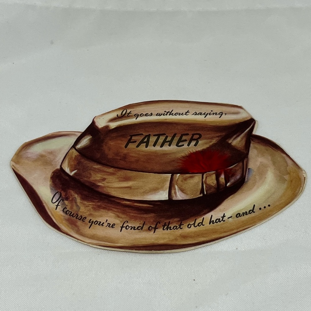 Vintage retro Father’s Day card